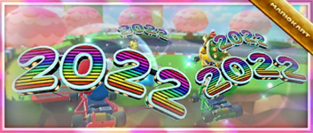 The "Celebrate the New Year with the New Year's 2022 glider!" Pack from the Penguin Tour in Mario Kart Tour