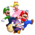 New Super Mario Bros. U Deluxe (with Mario, Luigi and Peachette)