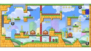 Miiverse screenshot of the 22nd official level in the online community of Mario vs. Donkey Kong: Tipping Stars