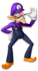 Artwork of Waluigi for Mario Party 10 (reused for Mario Kart Tour)