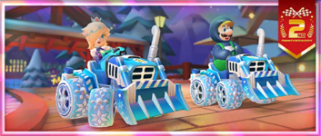 The "A 2nd Anniversary Tour Celebration! Ice Dozer!" Pack from the 2nd Anniversary Tour in Mario Kart Tour