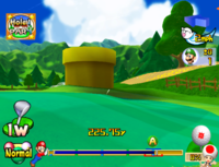 A Pipe in Mario Golf: Toadstool Tour