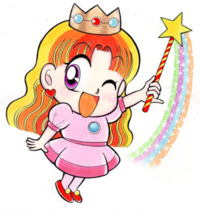 Princess Peach artwork for Otenba Peach-hime, 1993