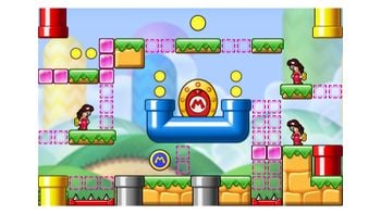 Miiverse screenshot of the 53rd official level in the online community of Mario vs. Donkey Kong: Tipping Stars