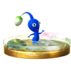 Blue Pikmin trophy from Super Smash Bros. for Wii U