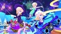 Rosalina (Halloween), Rosalina (Swimwear), and Rosalina (Aurora) tricking on 3DS Rosalina's Ice World