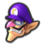 Waluigi's head icon in Mario Kart 8