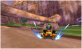 Yoshi drifting on Maka Wuhu.