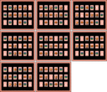 All possible layouts of the Matching Game