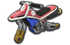 Mario's and red Mii's Standard Bike body from Mario Kart 8