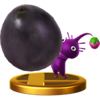 Purple Pikmin trophy from Super Smash Bros. for Wii U