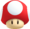 Artwork of a Super Mushroom for New Super Mario Bros. 2