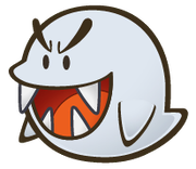 Sprite of a Boo from Paper Mario: The Thousand-Year Door (Nintendo Switch).