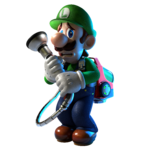 Artwork of Luigi looking scared from Luigi's Mansion 3