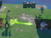 Toxicomet's Ooze Attack in battle in Mario + Rabbids Sparks of Hope