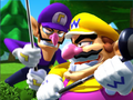 Wario and Waluigi enter the frame.