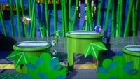 Deceptive Doors, the first level of Ninjarama in Yoshi's Crafted World.