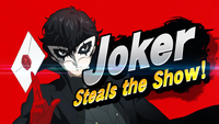 Joker's splash screen introduction for Super Smash Bros. Ultimate.