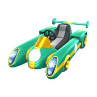 The Green Speeder from Mario Kart Tour