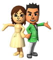 Two fashionable Miis