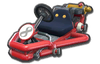 Red Mii's Pipe Frame body from Mario Kart 8