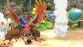 Kazooie firing an egg in Super Smash Bros. Ultimate