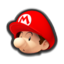 Baby Mario's head icon in Mario Kart 8