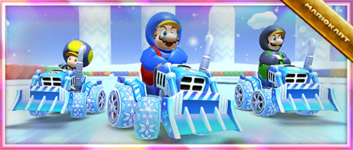 The "Celebrating the Frost Tour with the Ice Dozer!" Pack from the Frost Tour in Mario Kart Tour