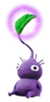 A Sticker of a Purple Pikmin in Super Smash Bros. Brawl.