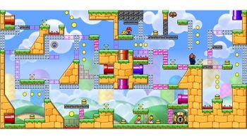 Miiverse screenshot of the 80th official level in the online community of Mario vs. Donkey Kong: Tipping Stars