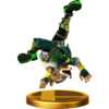 Fox's alternate trophy, from Super Smash Bros. for Wii U.