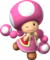 Artwork of Toadette in Mario Party 7 (also used in Mario Party DS, Mario Kart Wii and Mario Super Sluggers)