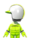 The Light Green Mii Racing Suit from Mario Kart Tour