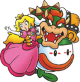 Peach and Bowser from the calendar