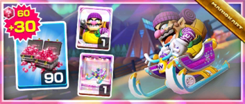 The Frosty Bells Pack from the Penguin Tour in Mario Kart Tour