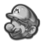 Metal Mario's head icon in Mario Kart 8