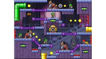 Miiverse screenshot of the 54th official level in the online community of Mario vs. Donkey Kong: Tipping Stars