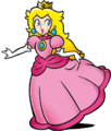 2D vector artwork of Princess Peach (shaded)