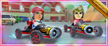 The Mach 8-R Pack from the 2023 Mii Tour in Mario Kart Tour