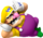 Artwork of Wario loafing from Mario Kart 7