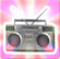 The Boom Box sticker from Paper Mario: Sticker Star