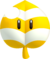 Artwork of an Invincibility Leaf from New Super Mario Bros. 2