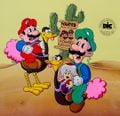 Promotional artwork for the episode Butch Mario & The Luigi Kid.