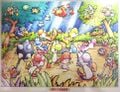 A rare jigsaw puzzle based on Super Mario World 2: Yoshi's Island, titled Yossy & Baby.