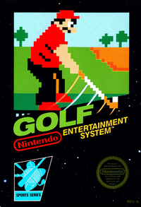 North American box art for Golf on the Nintendo Entertainment System