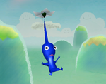 A Blue Pikmin in Super Smash Bros. Brawl