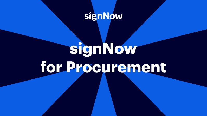 airSlate SignNow for Procurement