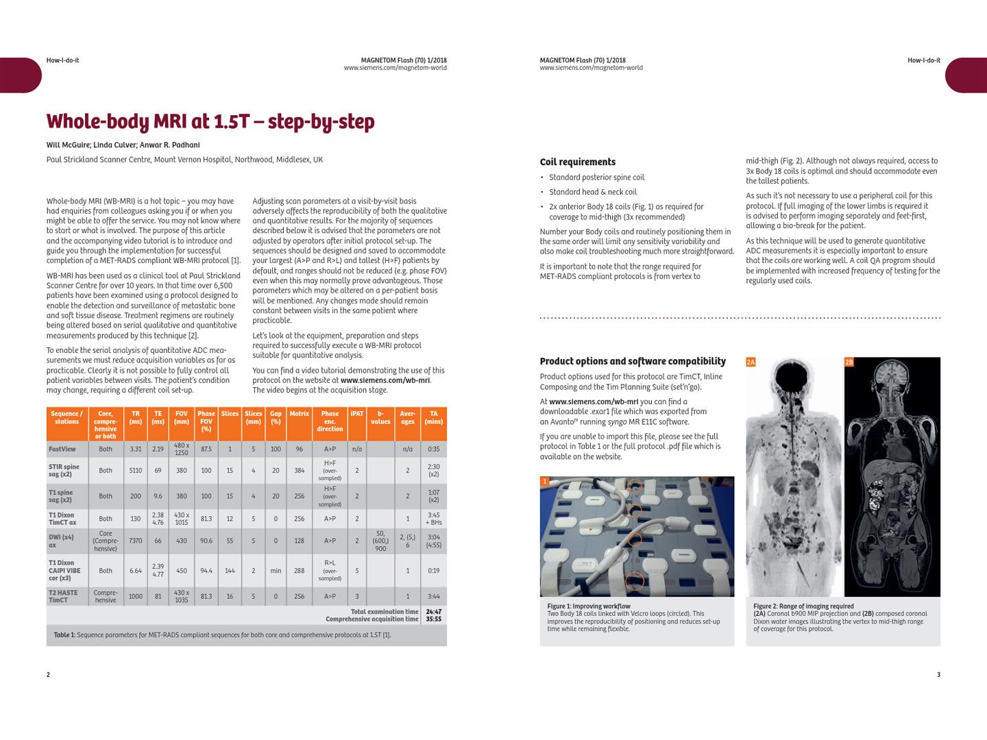 Whole-body MRI at 1.5T: step-by-step