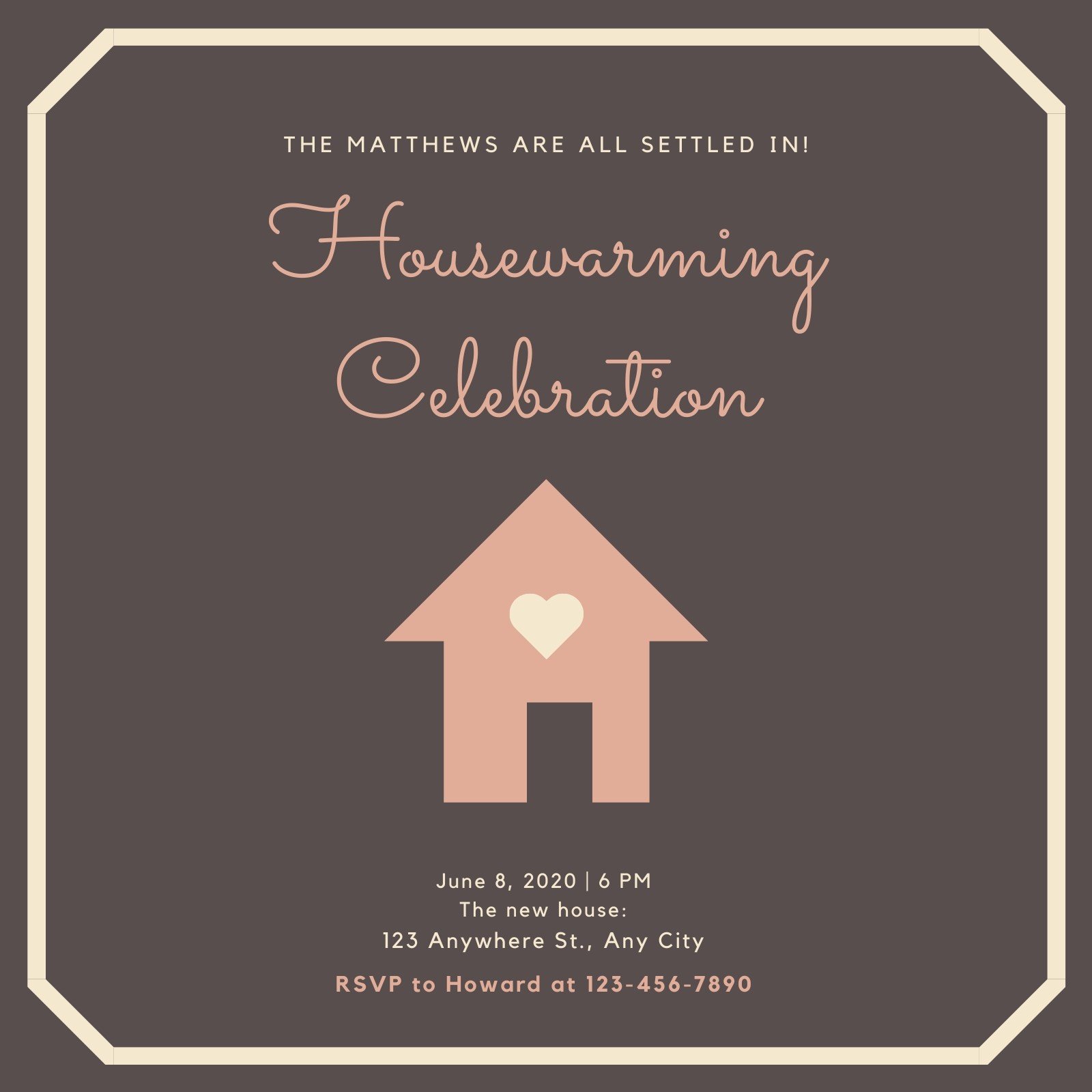 Free, custom printable housewarming invitation templates | Canva