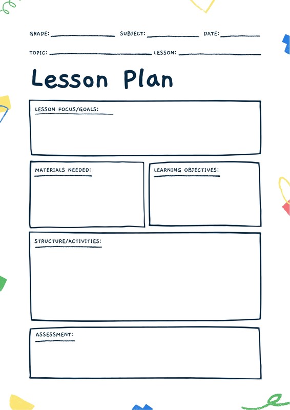 Lesson plan templates you can customize for free | Canva